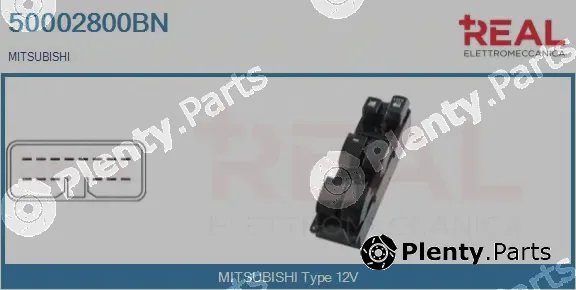 Real 50002800BN — Switch, window regulator