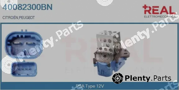 Real 40082300BN — Series resistor, electric motor (radiator fan)
