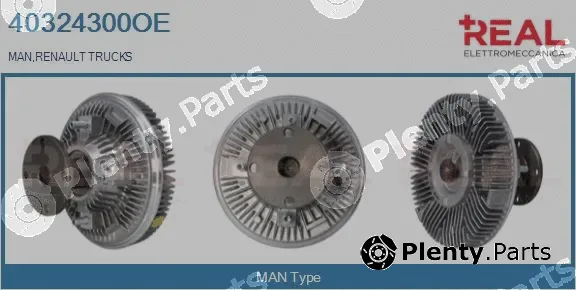 Real 40324300OE — Clutch, radiator fan