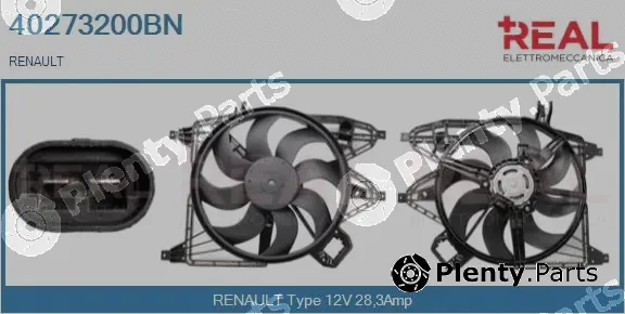 Real 40273200BN — Electric Motor, radiator fan