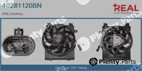 Real 40281120BN — Electric Motor, radiator fan