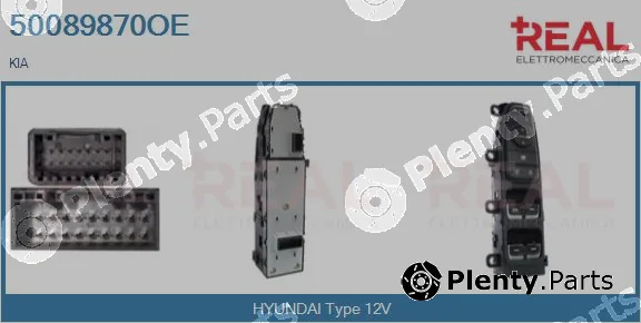 Real 50089870OE — Switch, window regulator