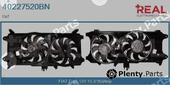 Real 40227520BN — Electric Motor, radiator fan