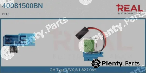 Real 40081500BN — Resistor, interior blower