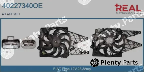 Real 40227340OE — Electric Motor, radiator fan