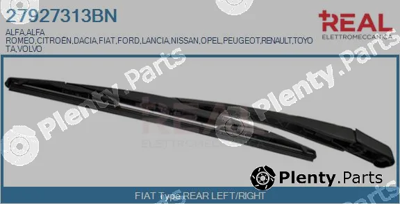 Real 27927313BN — Wiper Arm, window cleaning