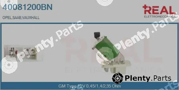 Real 40081200BN — Resistor, interior blower