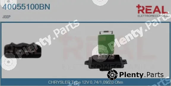 Real 40055100BN — Resistor, interior blower