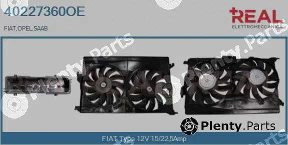 Real 40227360OE — Electric Motor, radiator fan