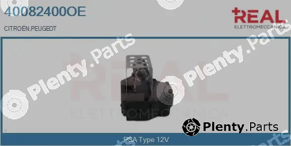 Real 40082400OE — Series resistor, electric motor (radiator fan)