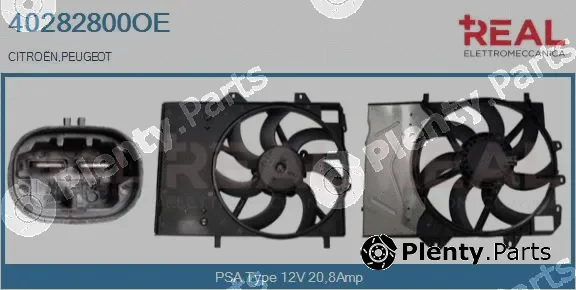 Real 40282800OE — Electric Motor, radiator fan