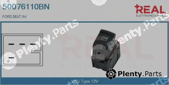 Real 50076110BN — Switch, window regulator