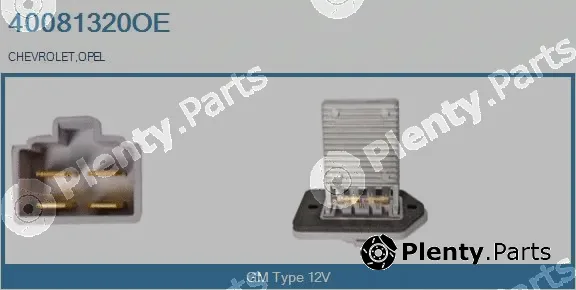 Real 40081320OE — Resistor, interior blower
