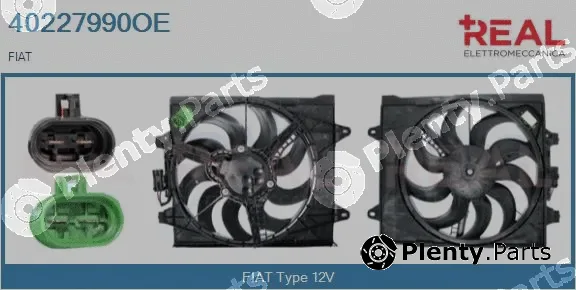 Real 40227990OE — Electric Motor, radiator fan