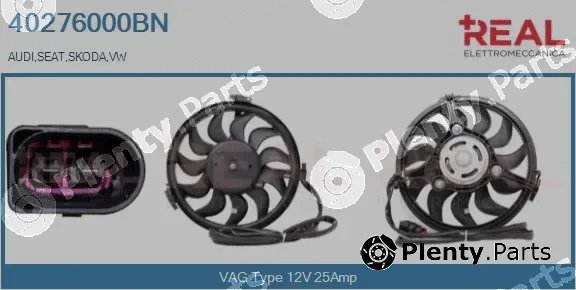 Real 40276000BN — Electric Motor, radiator fan