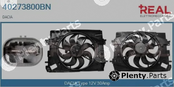 Real 40273800BN — Electric Motor, radiator fan