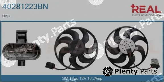 Real 40281223BN — Fan, engine cooling