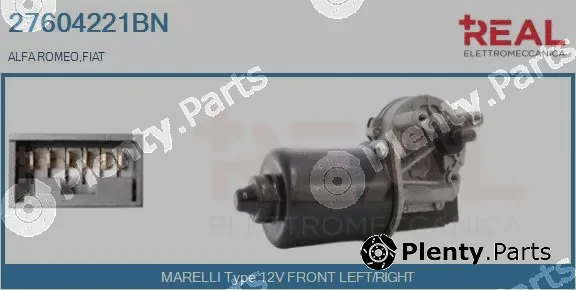 Real 27604221BN — Wiper Motor