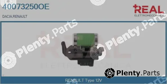 Real 40073250OE — Series resistor, electric motor (radiator fan)