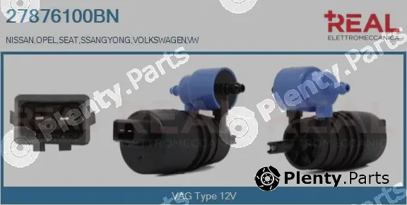 Real 27876100BN — Washer Fluid Pump, window cleaning