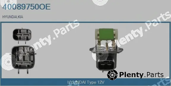 Real 40089750OE — Series resistor, electric motor (radiator fan)