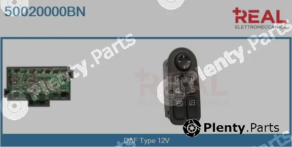 Real 50020000BN — Switch, window regulator