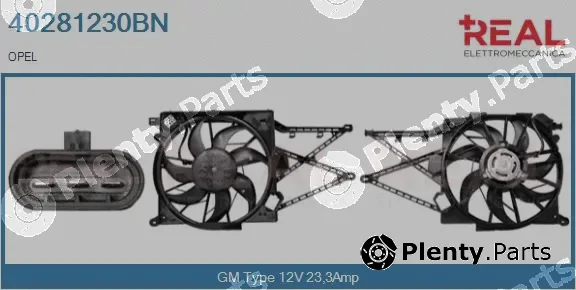 Real 40281230BN — Electric Motor, radiator fan