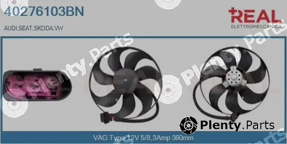 Real 40276103BN — Fan, engine cooling