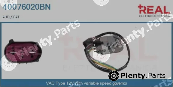 Real 40076020BN — Series resistor, electric motor (radiator fan)