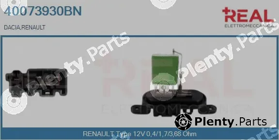 Real 40073930BN — Resistor, interior blower