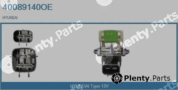 Real 40089140OE — Series resistor, electric motor (radiator fan)