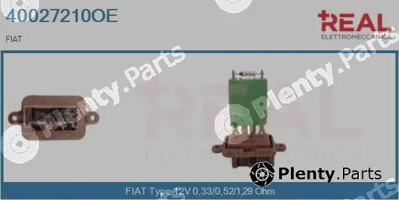 Real 40027210OE — Resistor, interior blower