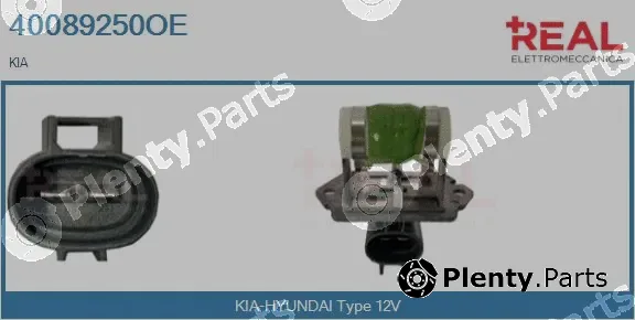 Real 40089250OE — Series resistor, electric motor (radiator fan)