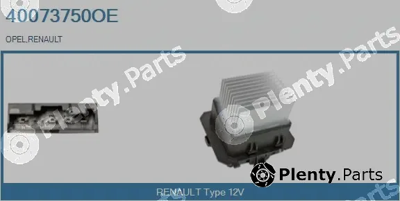 Real 40073750OE — Resistor, interior blower