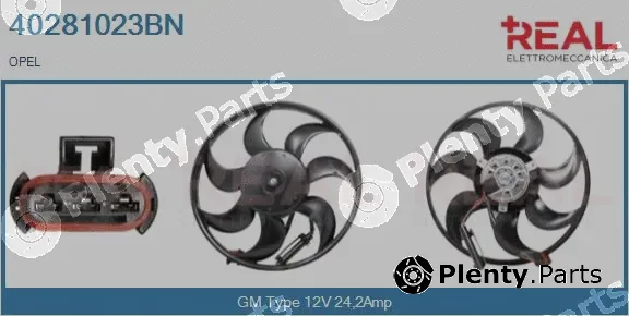 Real 40281023BN — Fan, engine cooling