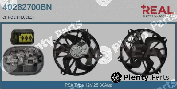 Real 40282700BN — Electric Motor, radiator fan