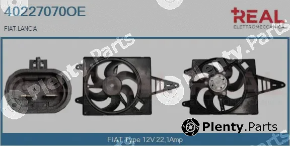 Real 40227070OE — Electric Motor, radiator fan
