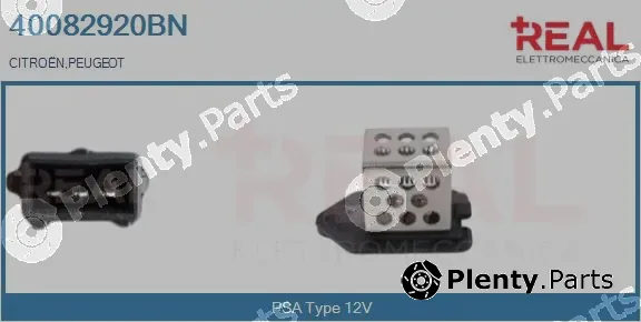 Real 40082920BN — Series resistor, electric motor (radiator fan)