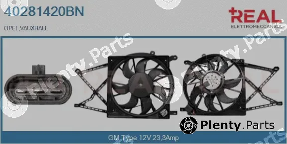 Real 40281420BN — Electric Motor, radiator fan