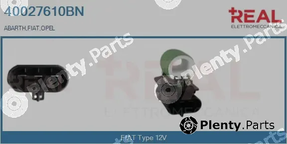 Real 40027610BN — Series resistor, electric motor (radiator fan)