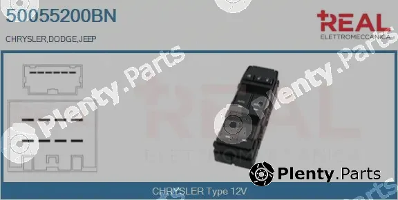 Real 50055200BN — Switch, window regulator