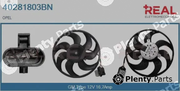 Real 40281803BN — Fan, engine cooling