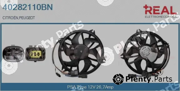 Real 40282110BN — Electric Motor, radiator fan