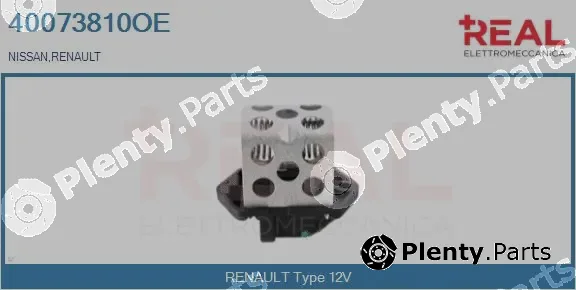 Real 40073810OE — Series resistor, electric motor (radiator fan)