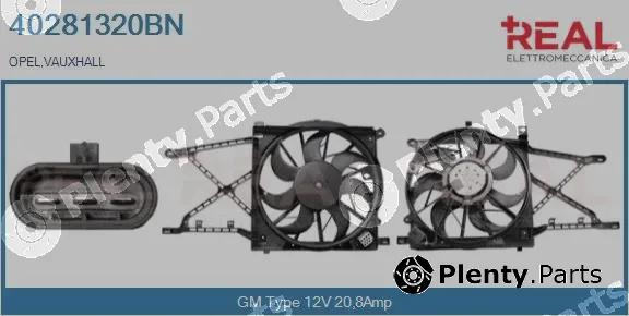 Real 40281320BN — Electric Motor, radiator fan