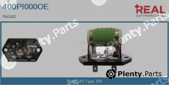 Real 400PI000OE — Series resistor, electric motor (radiator fan)