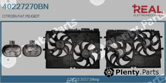 Real 40227270BN — Electric Motor, radiator fan