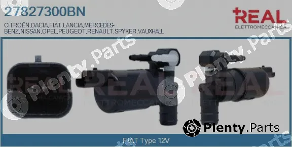 Real 27827300BN — Washer Fluid Pump, window cleaning