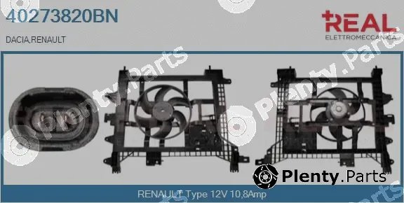 Real 40273820BN — Electric Motor, radiator fan