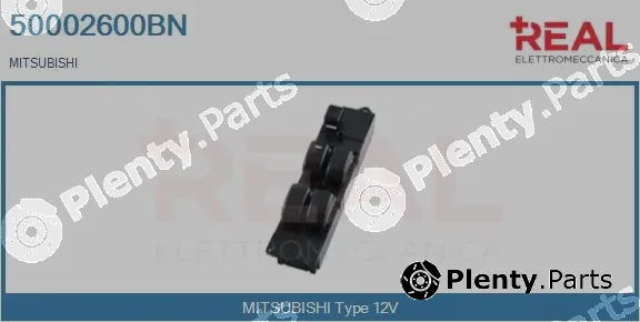 Real 50002600BN — Switch, window regulator